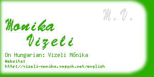 monika vizeli business card